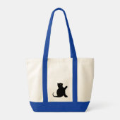 Tote Bag Cat dit bonjour (Dos)