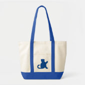 Tote Bag Cat dit bonjour (Devant)