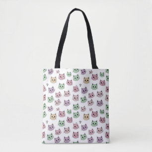 Tote Bag Cat Face Collection