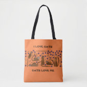 TOTE BAG CAT FOURRE-TOUT POUR ANNIVERSAIRE PRÉSENT POUR VOT (Devant)