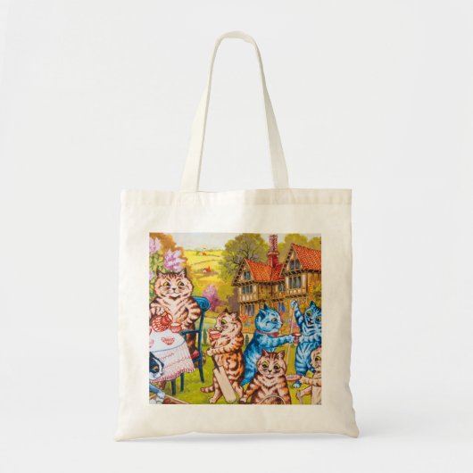 Tote Bag Cat Garden Party (Devant)