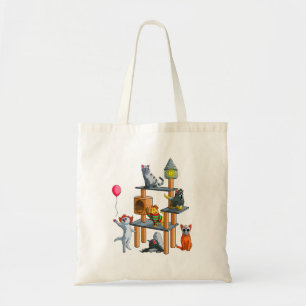 Tote Bag Cat Horror Films Joli Halloween Pour Cat Kitty Lov