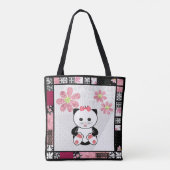 Tote Bag Cat kitten illustration enfants imprimé enfant (Dos)