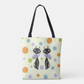 Tote Bag Cat moderne du milieu du siècle (Dos)