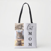 Tote Bag Cat Mom 3 Photo (Devant)
