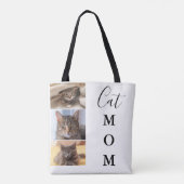 Tote Bag Cat Mom 3 Photo (Dos)
