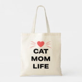 Tote Bag Cat Mom Life (Dos)