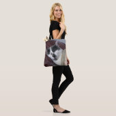 Tote Bag Cat Napping (Sur le modèle)