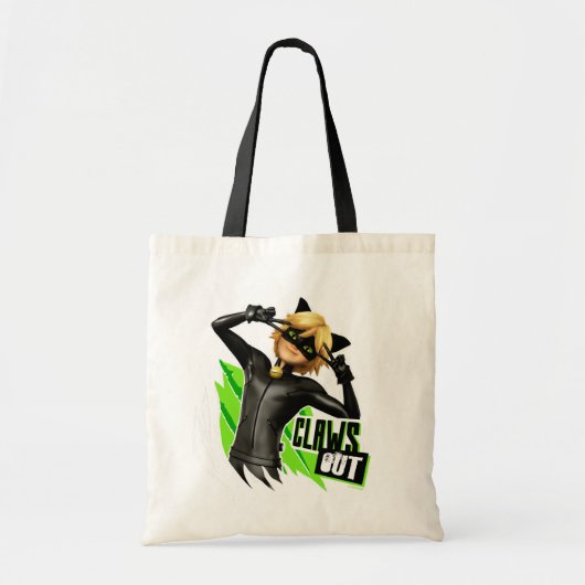 Tote Bag Cat Noir | Graphisme de découpe (Devant)