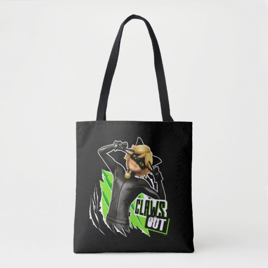 Tote Bag Cat Noir | Graphisme de découpe (Devant)