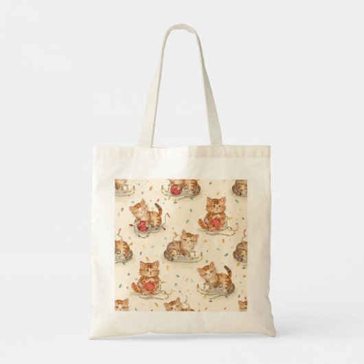 Tote Bag cat pattern christmas (Dos)