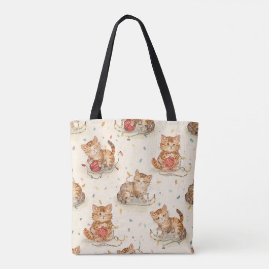 Tote Bag cat pattern christmas (Dos)