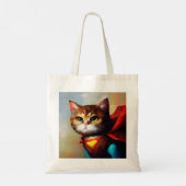 Tote Bag Cat Superhero (Dos)