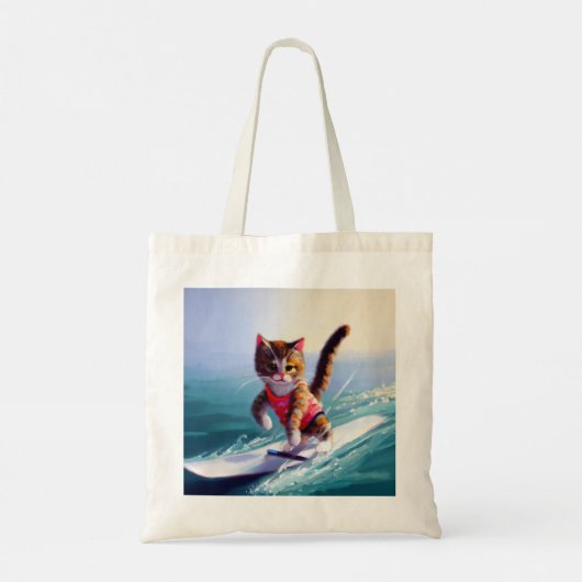 Tote Bag Cat Surf (Dos)