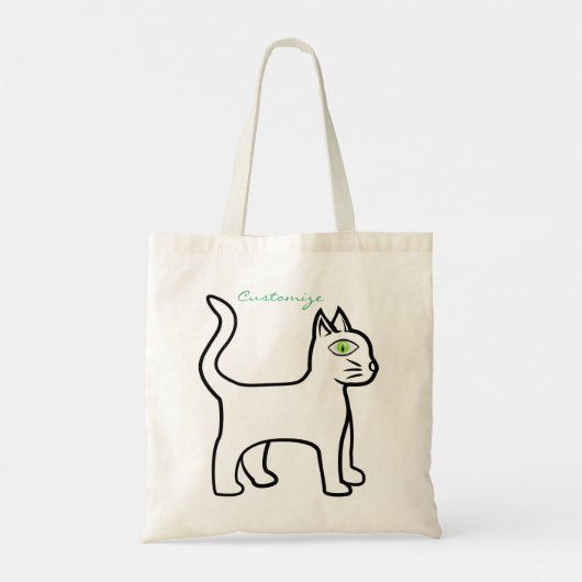 Tote Bag Cat vert Thunder_Cove (Dos)