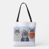 Tote Bag Cat with angel and devil (Dos)
