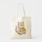 Tote Bag Cat with Pizza (Devant)