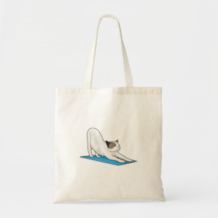 Tote Bag Cat Yoga Méditation Fitness
