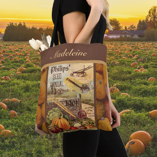 Tote Bag Catalogue de paquets de semences Vintage Récolte d