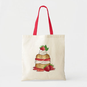 Tote Bag Câteau de pâtisserie aux fraises Dessert Fraises