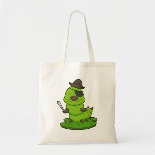 Tote Bag Caterpillar as Pirate (Devant)