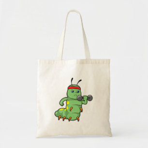 Tote Bag Caterpillar at Strength entraînement avec Dumbbell