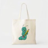 Tote Bag Caterpillar avec crayon (Devant)