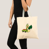 Tote Bag Caterpillar avec feuille (Devant (produit))