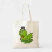 Tote Bag Caterpillar en Gentleman avec Cylindre (Devant)