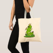 Tote Bag Caterpillar en roi avec Couronne (Devant (produit))