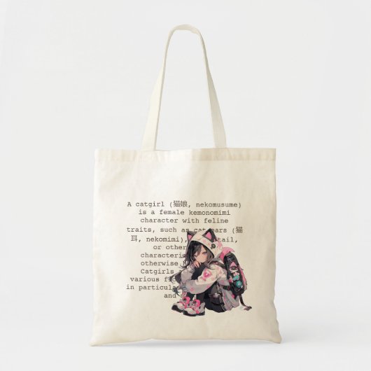 Tote Bag Catgirl (Devant)
