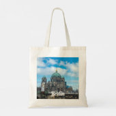 Tote Bag Cathédrale de Berlin et tour de télévision à Berli (Dos)