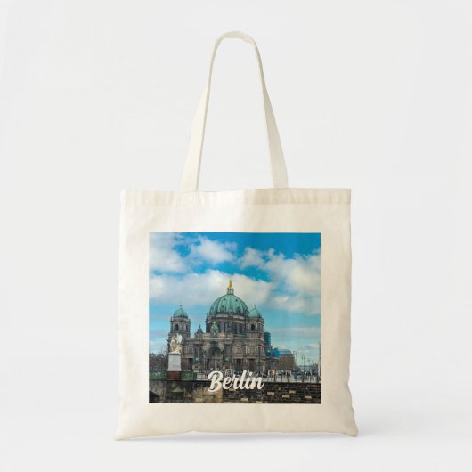 Tote Bag Cathédrale de Berlin et tour de télévision à Berli (Devant)