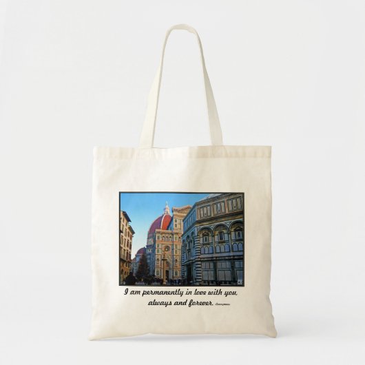 Tote Bag Cathédrale de Duomo de Florence avec la citation (Devant)