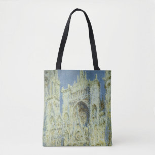 Tote Bag Cathédrale de Rouen, façade ouest, soleil, Claude