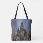 Tote Bag Cathédrale gothique de nuit (Dos)