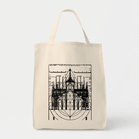 Tote Bag Cathédrale vitruvienne de Milan 1521 (Devant)