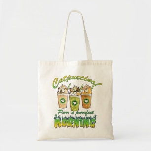 Tote Bag Catpuccino, Purr un matin parfait