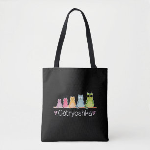 Tote Bag Catryoshka Cute Cats Matryoshka Russe Nier Do