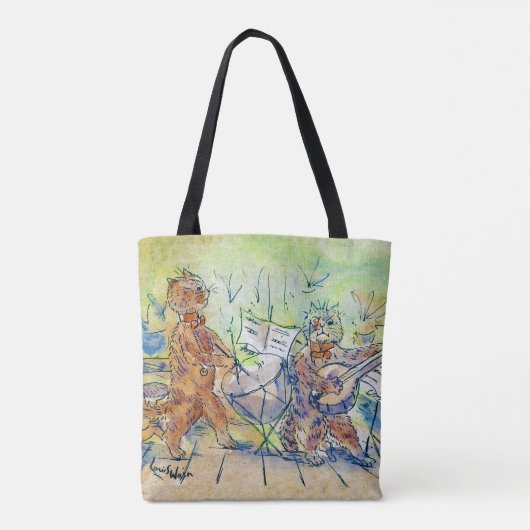 Tote Bag Cats Band, Louis Wain (Dos)