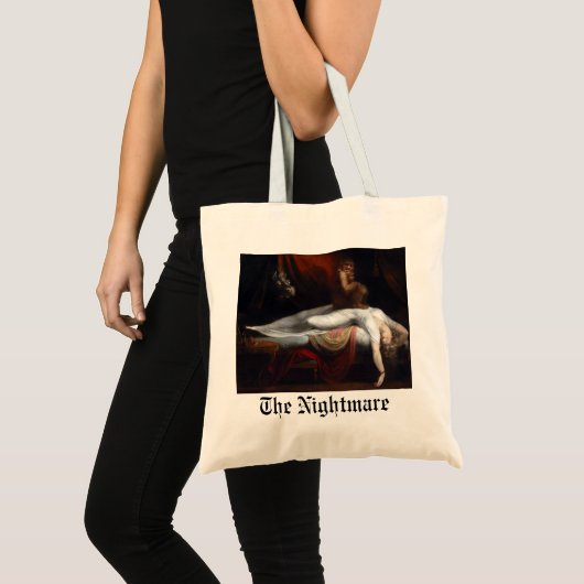 Tote Bag Cauchemar par Henry Fuseli Gothic Macabre Dark Art (Devant (produit))