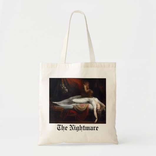 Tote Bag Cauchemar par Henry Fuseli Gothic Macabre Dark Art (Devant)