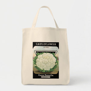Tote Bag Cauliflower Card Seed Co. packet Vintage Fredonia