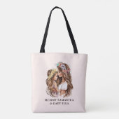 Tote Bag Caution adorable mère et fille (9) (Dos)
