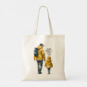 Tote Bag Caution père et fille (3) (Dos)