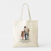 Tote Bag Caution père et fille noire (14) (Dos)