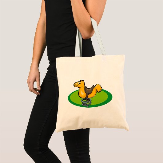 Tote Bag Cavalier à ressort de cour de récréation