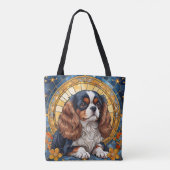 Tote Bag Cavalier King Charles Pastel Golden Stainverre (Dos)