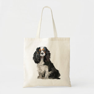 Tote Bag Cavalier King Charles Spaniel Cadeaux chien pop ar
