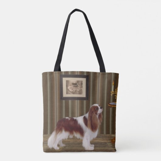 Tote Bag Cavalier King Charles Spaniel Chien Art (Dos)
